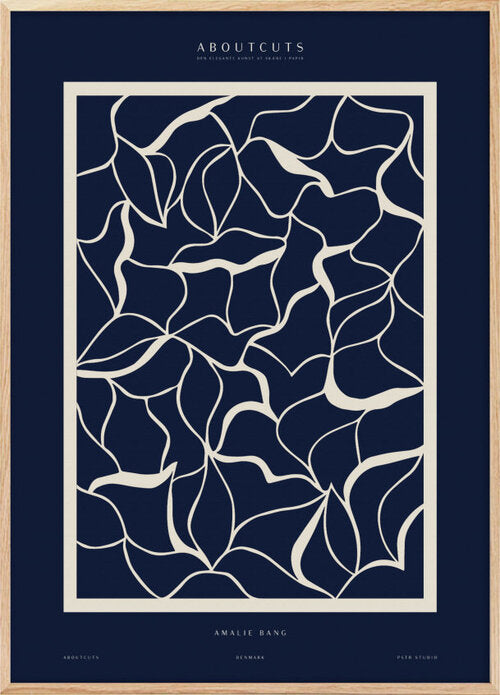 Paper cut Dark Blue poster - Plakatcph.com - posters, posters and home designs