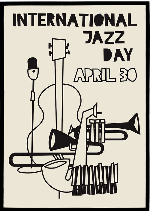 Jazz April poster - Plakatcph.com - posters, posters and home designs