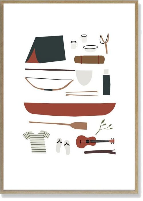 Camping poster ( A4 ) - Plakatcph.com - posters, posters and home design