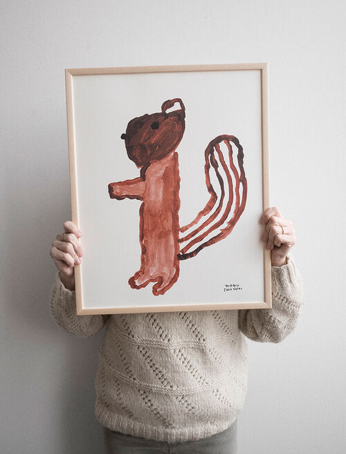 Squirrel Poster by Mogu Takahashi - art poster - Plakatcph.com - posters, posters and home design