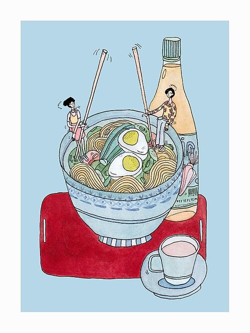 Noodle Gossip - Limited edition Poster - Plakatcph.com - posters, posters and home design