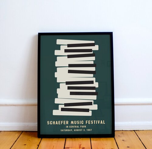 The Crooked Piano Poster - music poster - Plakatcph.com - posters, posters and home designs