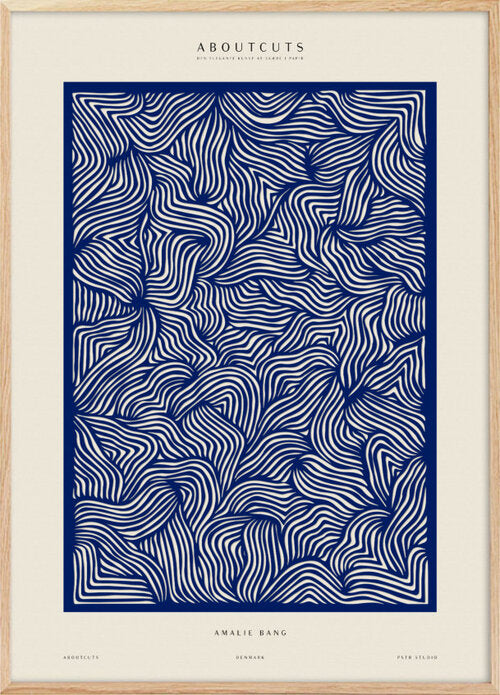 Aboutcuts art print Blue by Amalie Bang poster - postercph - Plakatcph.com - posters, posters and home design