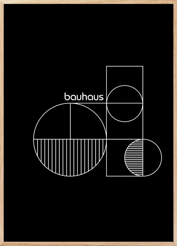 Black Bauhaus poster - Plakatcph.com - posters, posters and home designs