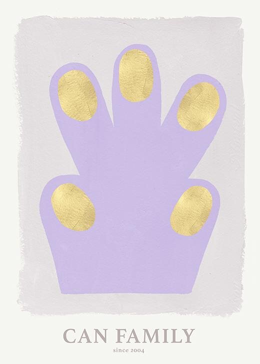 Hand paw items purple Poster - Plakatcph.com - posters, posters and home designs