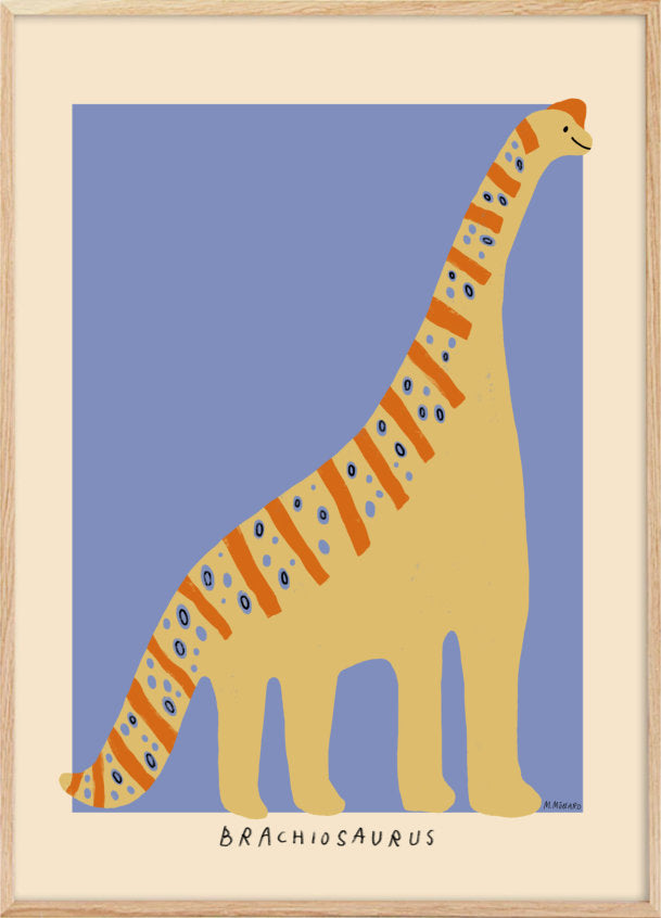 Dinosaur poster/poster Brachiosaurus - children's poster - Plakatcph.com - posters, posters and home designs