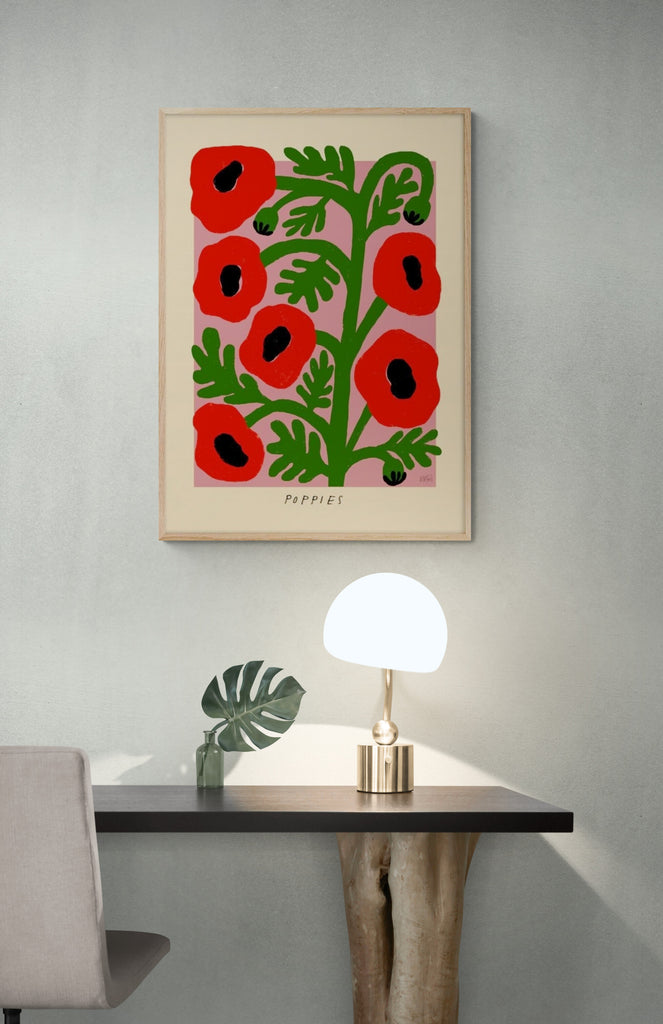 Poppies Flower Poster - posters by Madelen Möllard - Plakatcph.com - posters, posters and home designs