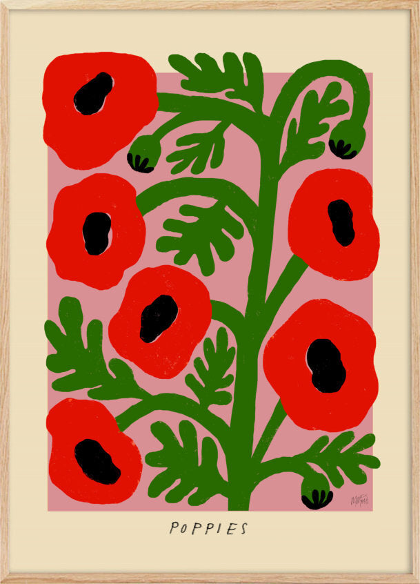 Poppy Flower Poster - Plakatcph.com - posters, posters and home designs