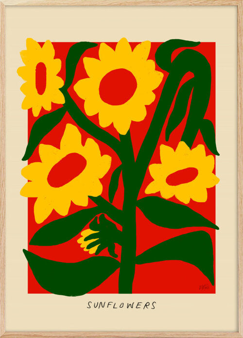 Sunflower Poster - Plakatcph.com - posters, posters and home designs