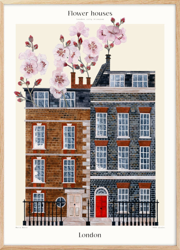 Flower House London - architecture poster - Plakatcph.com - posters, posters and home design