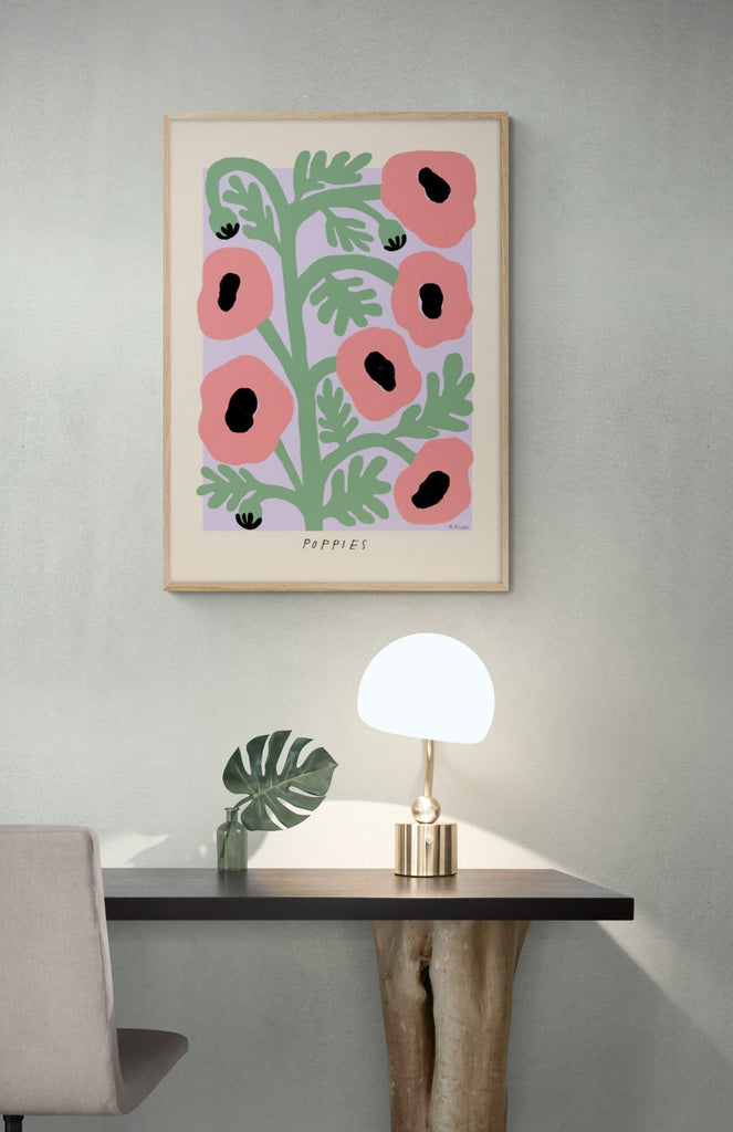 Poppies light Flower Poster - items by Madelen Möllard. - Plakatcph.com - posters, posters and home designs