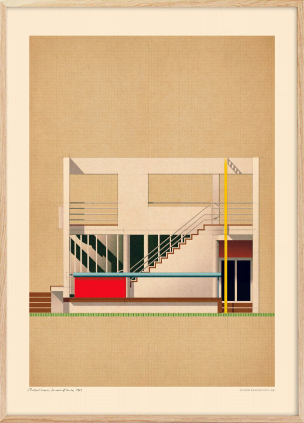 Stairs and building Minimalist architecture poster/posters - Plakatcph.com - posters, posters and home design