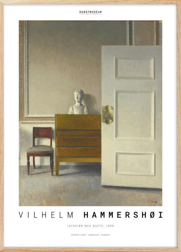 Vilhelm Hammershøi interior no.2 poster - Plakatcph.com - posters, posters and home design