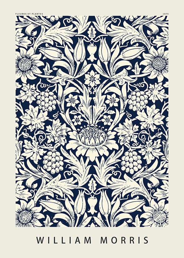 William Morris poster blue - Plakatcph.com - posters, posters and home designs