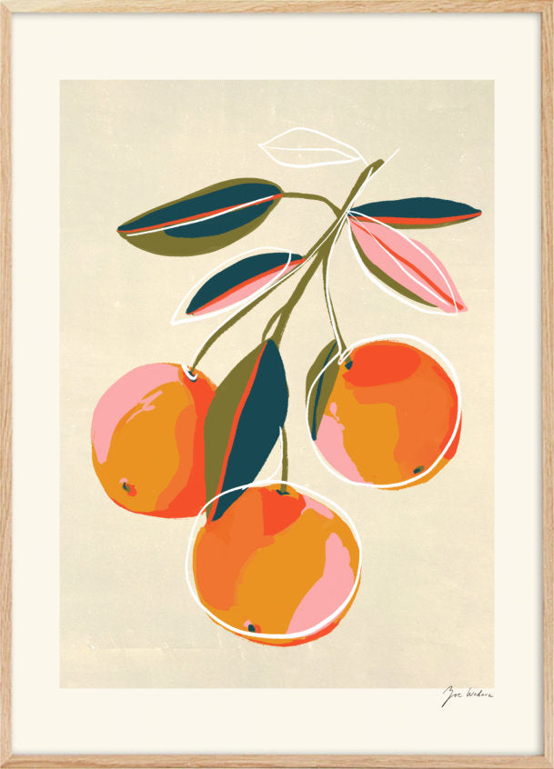 Three oranges poster/posters by Zoe Wodarz - Plakatcph.com - posters, posters and home designs