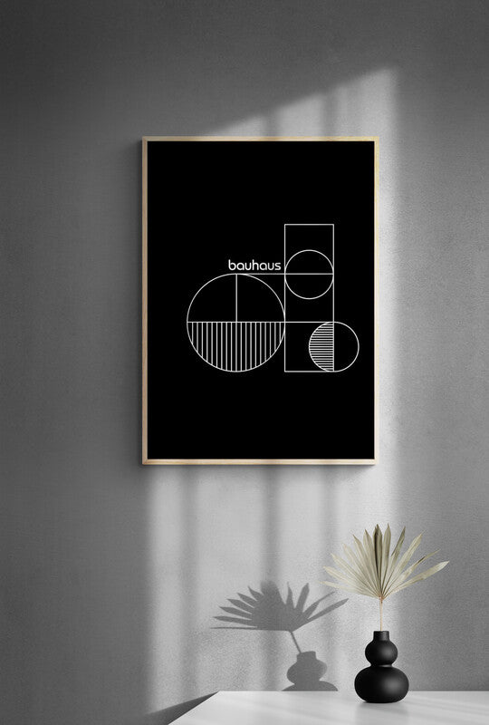 Black Bauhaus poster - Plakatcph.com - posters, posters and home designs