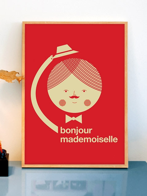 Bonjour Mademoiselle poster items - postercph - Plakatcph.com - posters, posters and home designs
