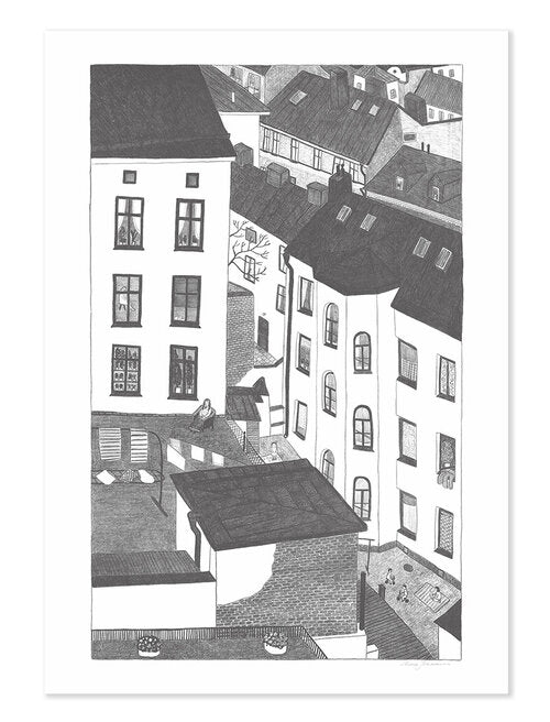 Farm view Poster - architecture poster - Plakatcph.com - posters, posters and home design