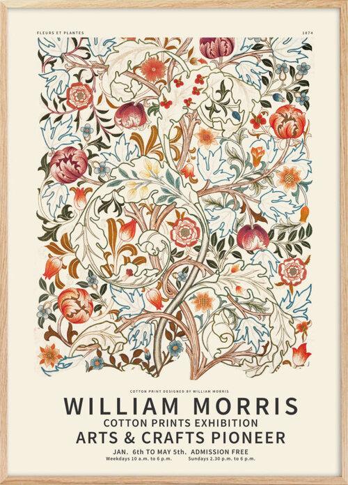 The red William Morris plakat / poster