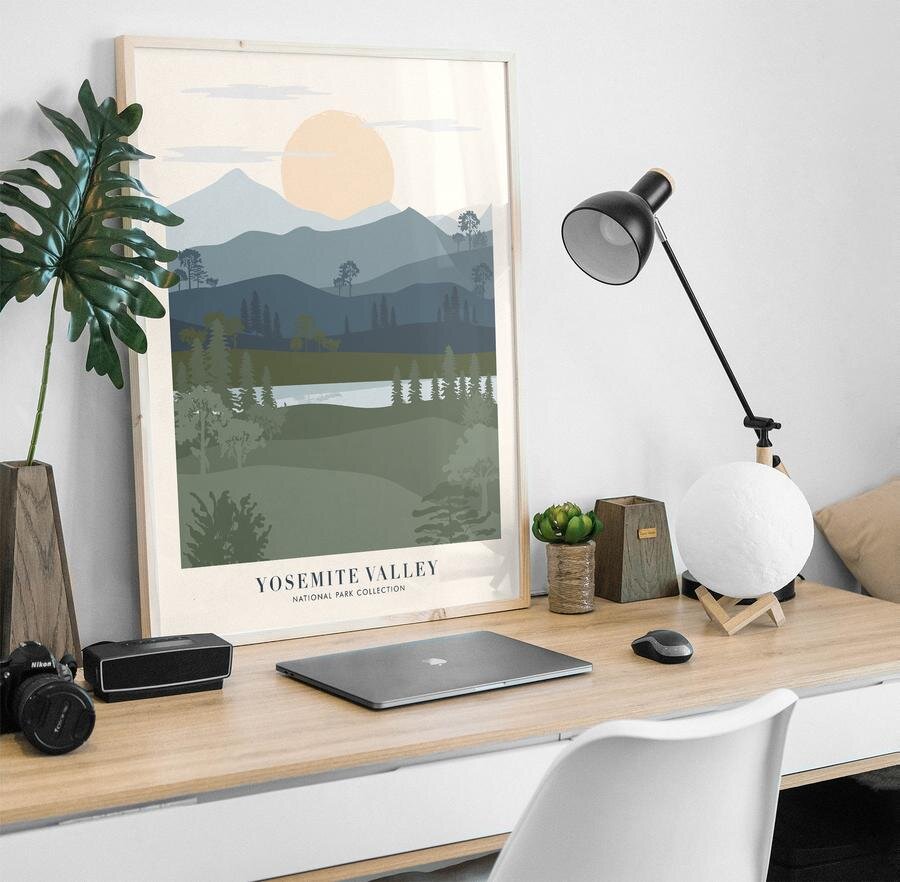 Yosemite with mountain Poster - Plakatcph.com - posters, posters and home design
